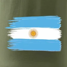Argentína vlajka kreslená štetkou