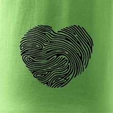 Odtlačok prsta srdce