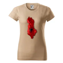 Mapa Albánsko reliéf hôr