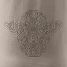 Steampunk včela čiernobiela