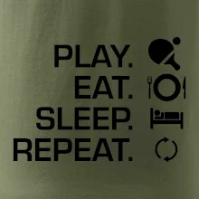 Stolný tenis - eat sleep