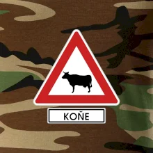 Dopravní značka - Pozor koně / kráva