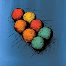 Petanque guľa kresba