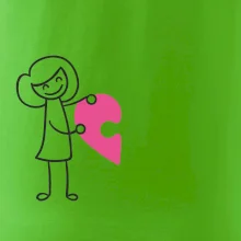 Párové tričká puzzle postavička