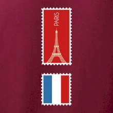 Paríž známka farebná