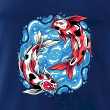 Yin & Yang Koi kapor - červený Yin & Yang Koi kapor - červený