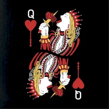 Srdcová Kráľovná kreslená (Pecka Design) Srdcová Kráľovná kreslená (Pecka Design)