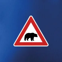 Dopravná značka - Pozor ľadový medveď Dopravná značka - Pozor ľadový medveď