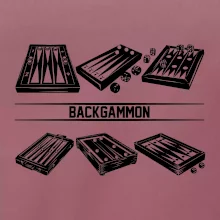 Backgammon čierny set