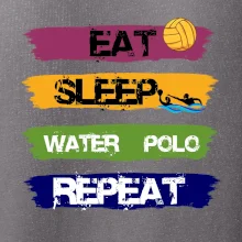 Eat sleep watter polo farebné