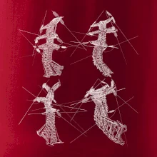 Skrútený stožiar vysokého vedenia