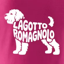 Lagotto romagnolo nápis v tele