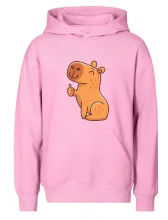 Kapybara s palcom hore