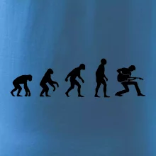 Evolúcia gitarista - kľačiaci