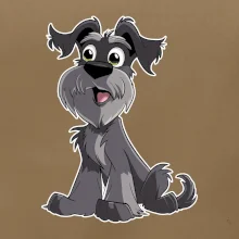 Bradáč kreslený sediaci