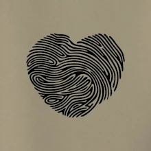 Odtlačok prsta srdce
