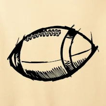 Americký futbal lopta skica