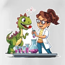 Chemik a dinosaurus - dievča
