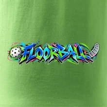 Florbalové graffiti v neonových barvách