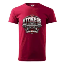 Fitness činka a závažia eat sleep repeat