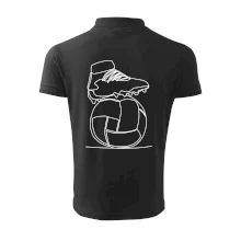 Futbalová lopta kopačka jedným ťahom Futbalová lopta kopačka jedným ťahom