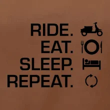 Ride Eat Sleep Repeat moto skúter