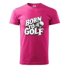 Born to golf černobílý drsný potisk