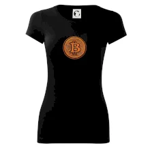 Logo bitcoin vo vyšívanom štýle Logo bitcoin vo vyšívanom štýle