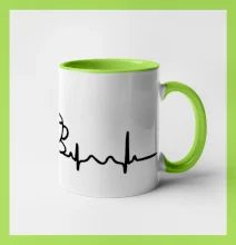 EKG hrnček kávy EKG hrnček kávy