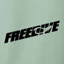 Freedive - nápis s potápačom