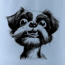 Čiernobiela karikatúra Ši-tzu
