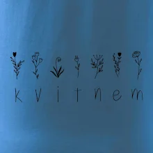 Kvitnem - Nápis s kvetinami