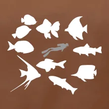 Potápač ryby štvorec