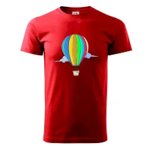 Teplovzdušný balón v oblakoch