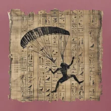Egyptské hieroglyfy paraglide