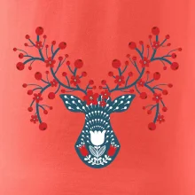 Folklór - jeleň s červenými plodmi