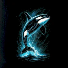 Obrázok Kosatka v skoku