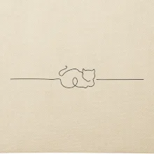 Mačka linka kreslená