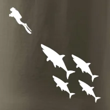 Potápač žraloky Potápač žraloky