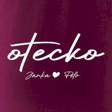 Otecko - tričko s menami deti