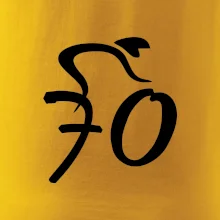 Cyklista oslavuje sedemdesiatku (70)