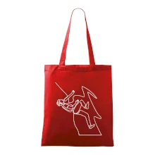 Lezec na skale jedným ťahom