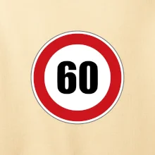 Dopravná značka - obmedzenie rýchlosti 60