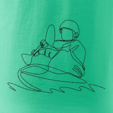 Kajak na vode jedným ťahom