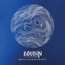 Boubín - vrstevnice v kruhu