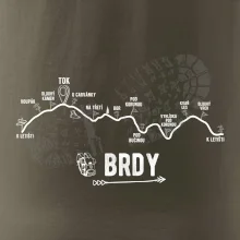 Profil kopců - Brdy