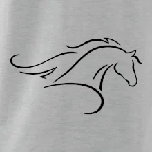 Kôň - bežiaci silueta hlavy