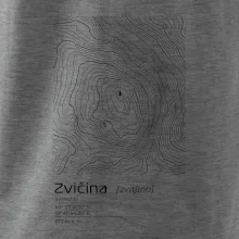 Zvičina - vrstevnice v obdĺžniku