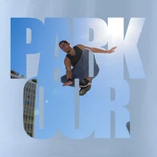 Parkour nápis nebo