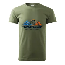 Triatlon plavání kolo a běh eat sleep repeat